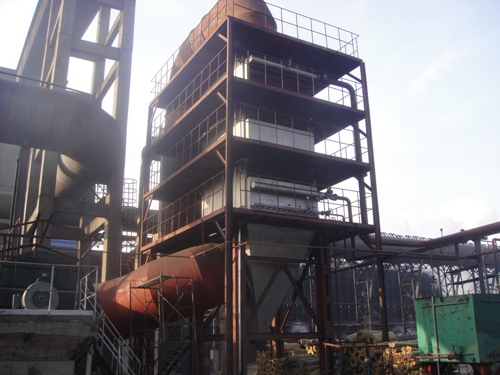  山西襄汾焦化爐余熱鍋爐工程現場