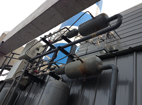 凱能鍋爐激波吹灰器安裝現(xiàn)場(chǎng)