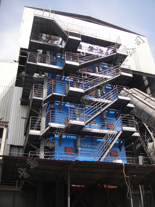 硅鐵礦熱爐余熱鍋爐現(xiàn)場