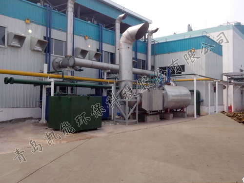 沼氣發(fā)電機組余熱鍋爐現(xiàn)場