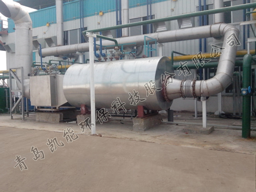 沼氣發(fā)電機組余熱鍋爐現(xiàn)場