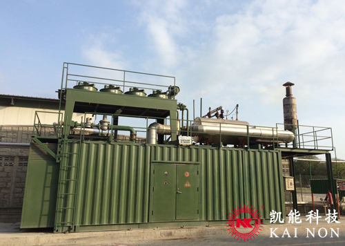 發(fā)電機組余熱鍋爐項目現場