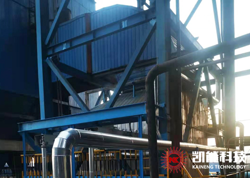 凱能科技電廠省煤器安裝項目現(xiàn)場