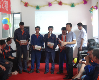 凱能鍋爐2015第二季度員工入司周年紀(jì)念活動